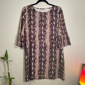 Snake print dress from Italy!
